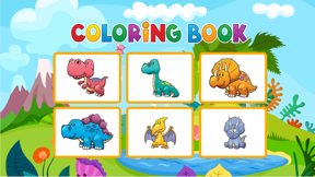 Dinosaurs Coloring Book - Painting Game for Kids screenshot