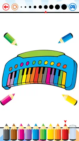 Game screenshot Music Coloring Book - Drawing and Painting Musical Instrument Game HD apk