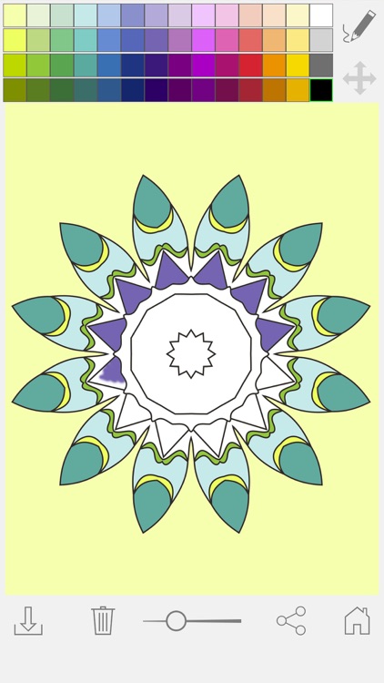 Paint & color mandalas Coloring book for adults screenshot-4