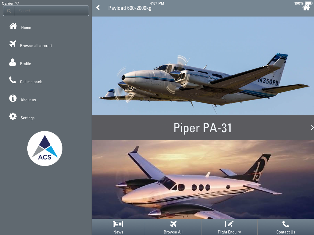 Aircraft Guide by Air Charter Service