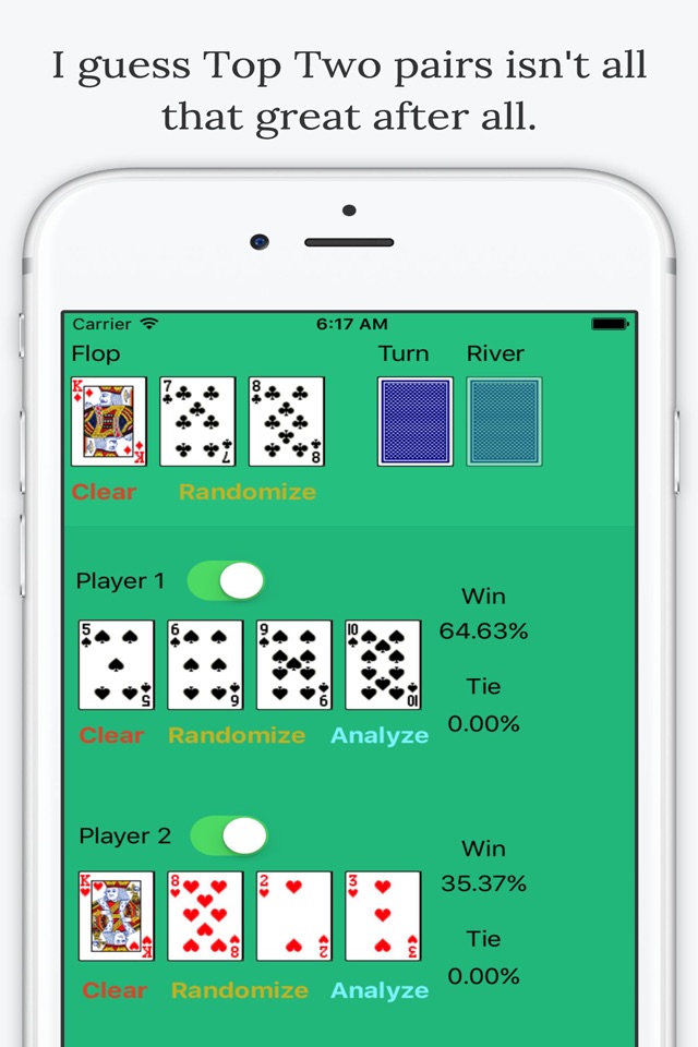 Omaha Poker Calculator - Calculate Odds and Chances % to Win screenshot 4