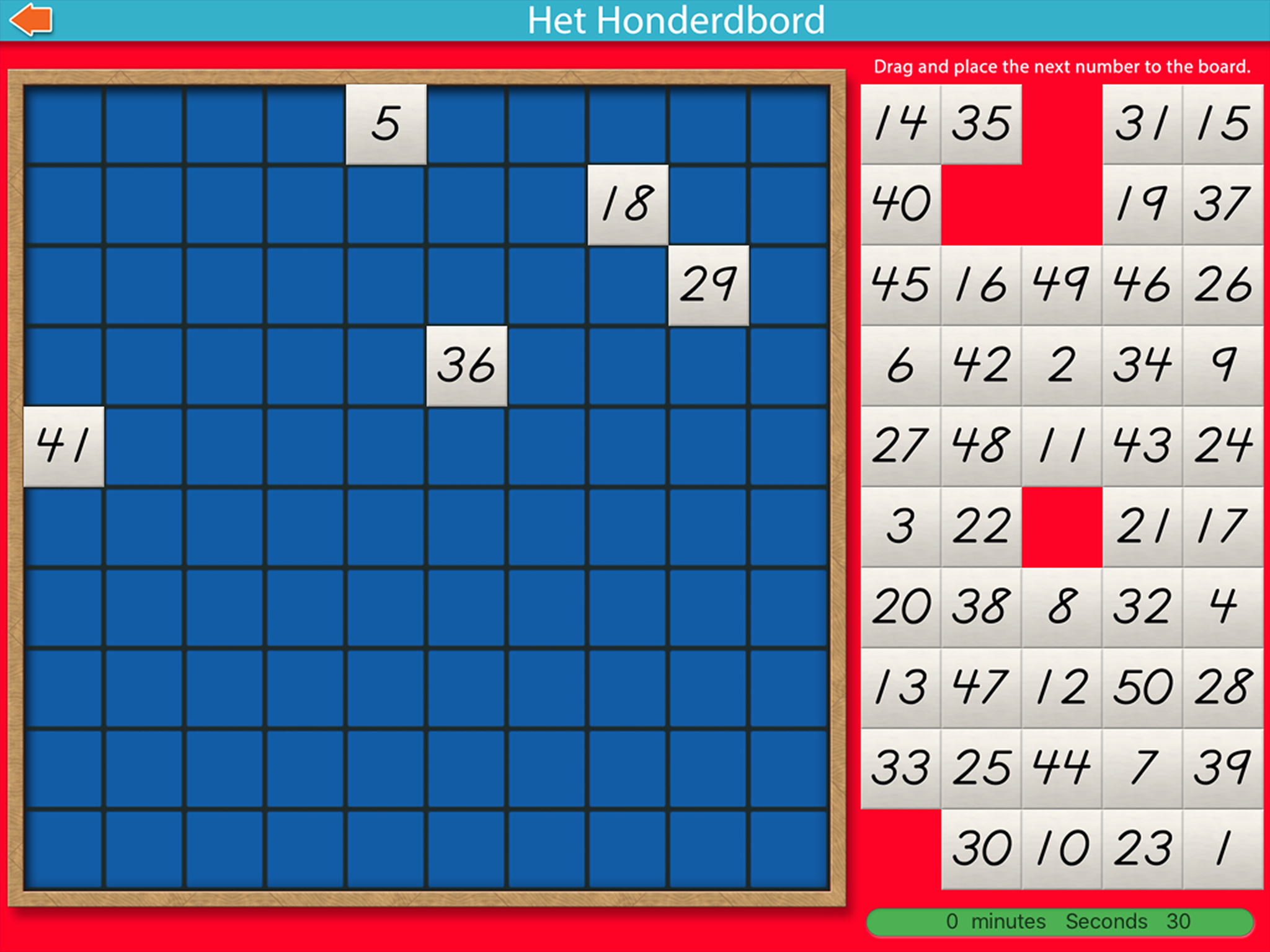Montessori rekenmaterialen – Het honderdbord Lite screenshot 9