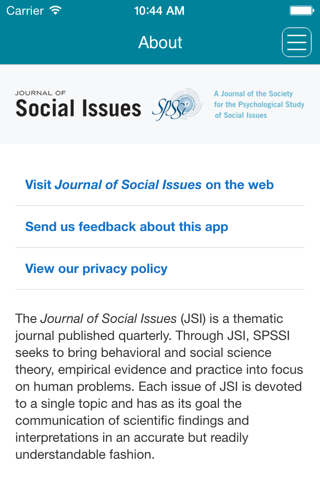 Journal of Social Issues screenshot 2