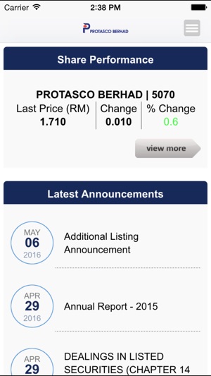 Protasco Investor Relations(圖2)-速報App