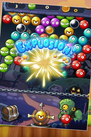 Zombie Bubble Shooter Blaster screenshot 2