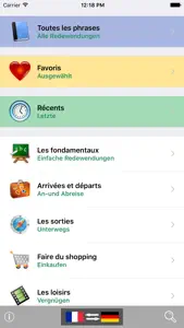 French / German Talking Phrasebook Translator Dictionary - Multiphrasebook screenshot #2 for iPhone