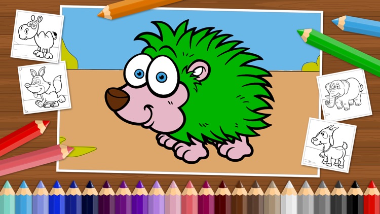 Funny Animals - Coloring Book for Little Boys, Little Girls and Kids - Free Game screenshot-4