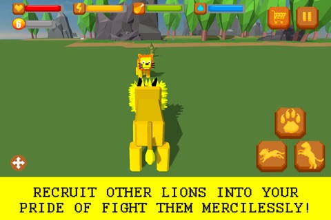 Cube Lion Survival Simulator Full screenshot 3