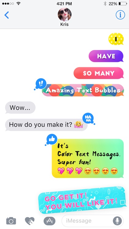 Color Text Messages- customizer colorful texting by MULIAN LI