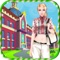 Choose from many different outfits and accessories with this high school themed dress up game