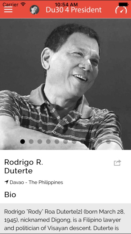Du30 4 President