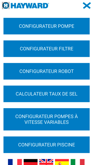 Screenshot #2 pour Configurateur Hayward
