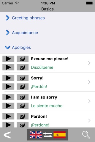 Spanish Travel Phrases & Words screenshot 2