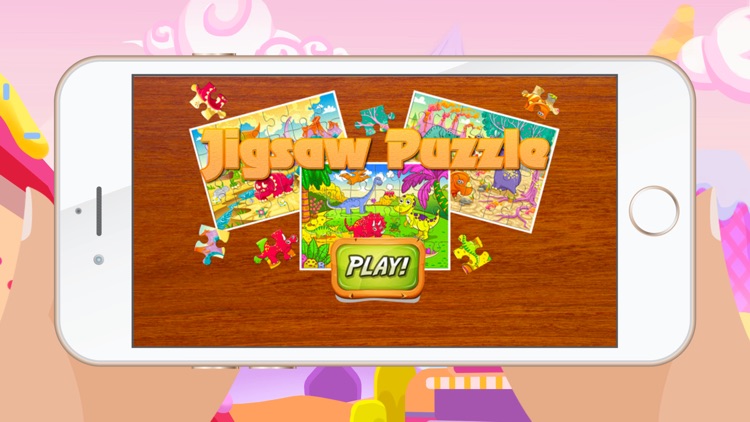 Dinosaur Games for kids - Cute Dino Train Jigsaw Puzzles for Preschool and Toddlers