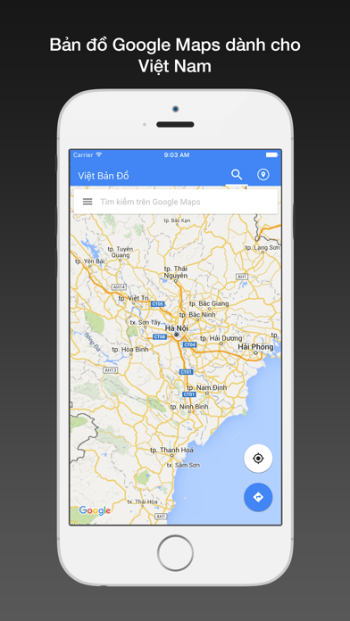 Việt bản đồ for Google Maps - Bản đồ Việt Nam,HN,TPHCM Screenshot