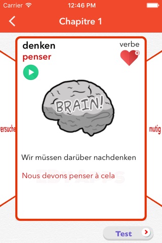 Vocabulaire allemand - Apprendre l'allemand screenshot 2