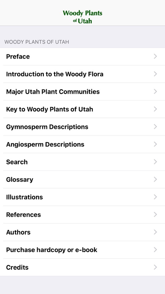 Woody Plants of Utah - 1.2.8 - (iOS)