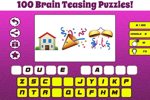 Guess Emoji Word Quiz Free Puzzle Game screenshot 2