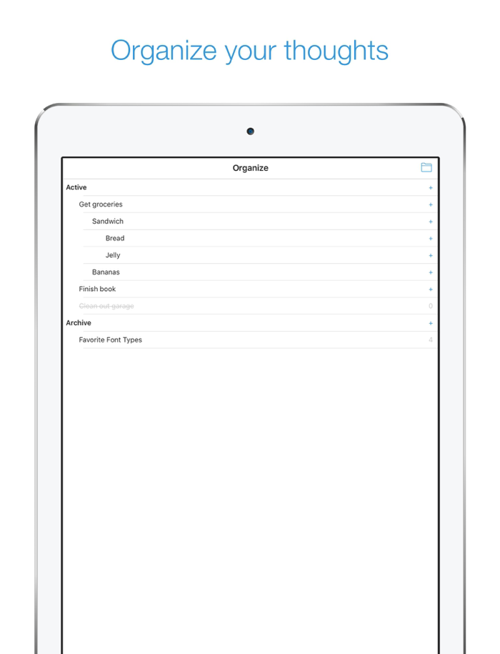 Organize - Thought Tracker