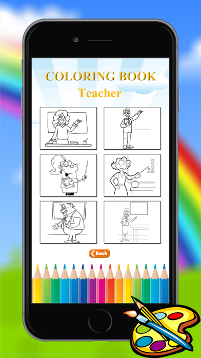 occupations coloring book for kids Screenshot