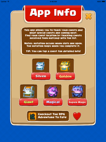Screenshot #2 for Chest Tracker for Clash Royale - Easy Rotation Calculator