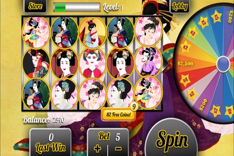 Geisha Pro Casino & Kimono Slots - Play Slot Machines screenshot 2