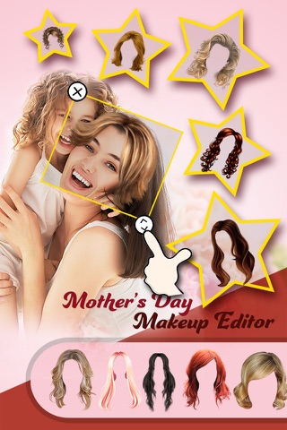 Mother Makeup Booth Pro - Aa Photo Frame & Sticker Edit.or to Change Hair, Eye, Lip Color screenshot 2