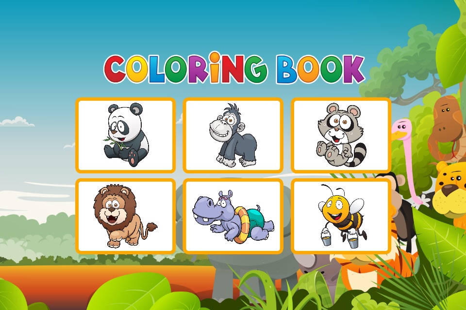 Animals Coloring Book - Painting Game for Kids screenshot 2