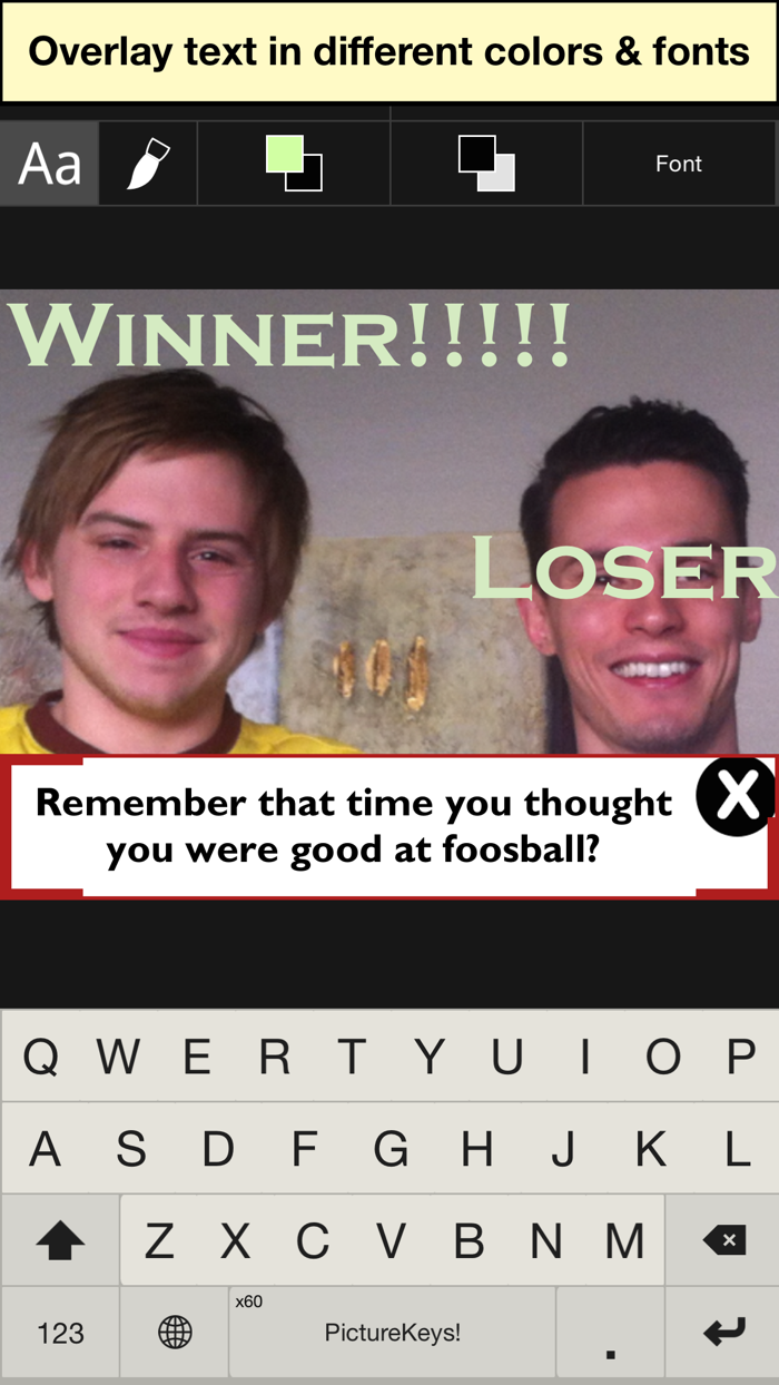 PictureKeys - create custom meme pictures to make your messages go viral