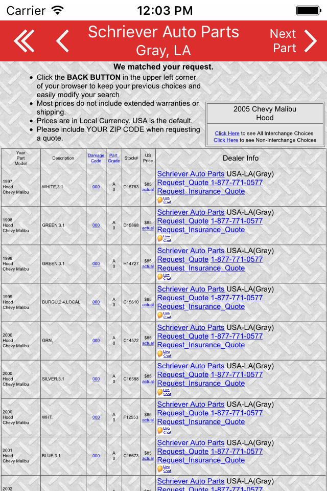 Schriever Auto Parts - Gray, LA