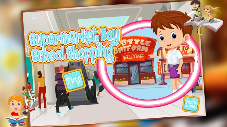 Supermarket Boy School Shopping - Learn to buy uniform, lunchbox & shoes in crazy Super market
