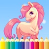 Icon Coloring Book For Little Pony - Horse drawing for kid game