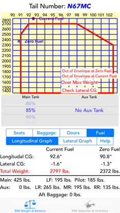R66 Weight & Balance screenshot 2