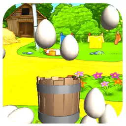 Golden Farm Egg Cather Rescue Free:Angry Chicken app icon