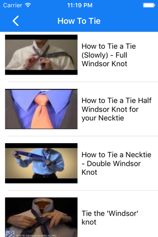 How To Tie a Tie . screenshot 4