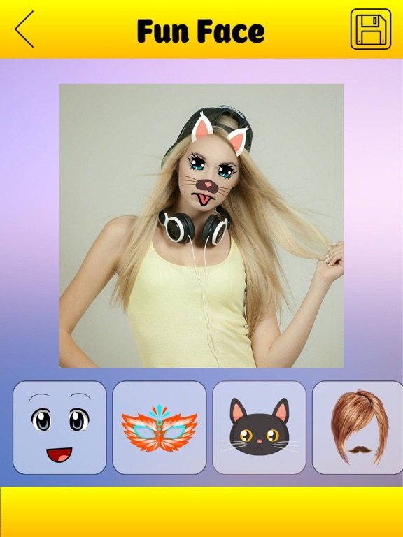 Face Masks Cats, Dog Swap Filters & Stickers iPad screenshot 5 - Entertainment app