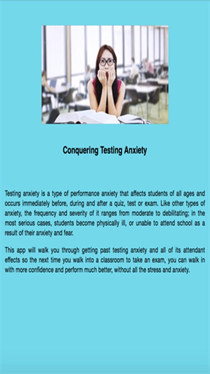 Conquering Test Taking Anxiety
