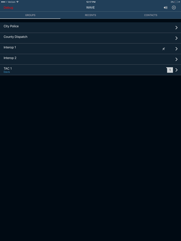 WAVE Mobile Communicator PTT (5.11) iPad screenshot 5 - Business app