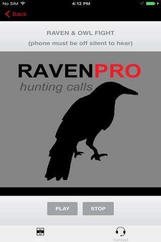 REAL Raven Hunting Calls - 7 REAL Raven CALLS & Raven Sounds! - Raven e-Caller - Ad Free - BLUETOOTH COMPATIBLE screenshot 2