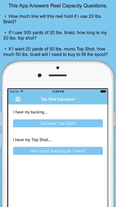 Screenshot #1 pour Top Shot Calculator