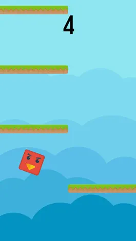 Game screenshot Color Red Geometry Bird Square Blok Jump Dash Spikes apk
