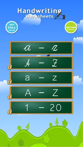 Game screenshot Handwriting Worksheets ABC 123 Educational Games For Children : Learn To Write The Letters Of The Alphabet In Script And Cursive mod apk