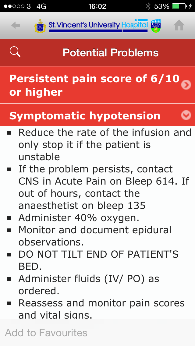 AppEase - SVUH Pain Guidelines screenshot