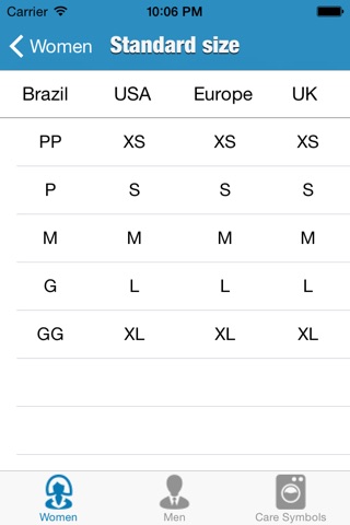 Size Guide screenshot 3