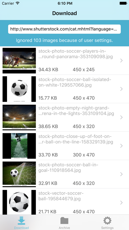 Image Grabber - download multiple images - 1.1.2 - (iOS)