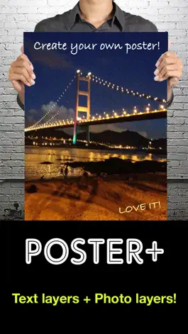 Game screenshot Poster+ : Text and Photo Layers, Design Templates mod apk