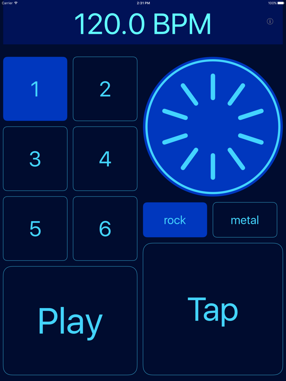 Screenshot #4 pour Drum Beats Metronome