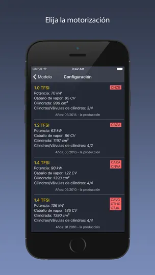 Captura de pantalla de TechApp Para Audi en iPhone 2