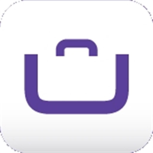 Purple Briefcase Icon