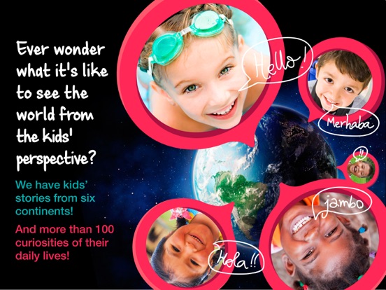 Kids Like Me - Travel & Discover How Children Live Around the World. iPad screenshot 1 - Education app